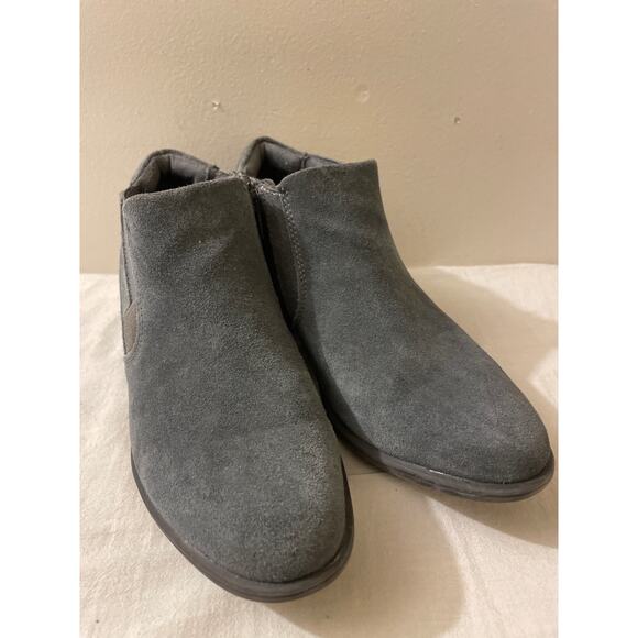 Earth Origins Women's Size 9 Christine Ankle Boots Booties Blue Suede‎ - Picture 2 of 7